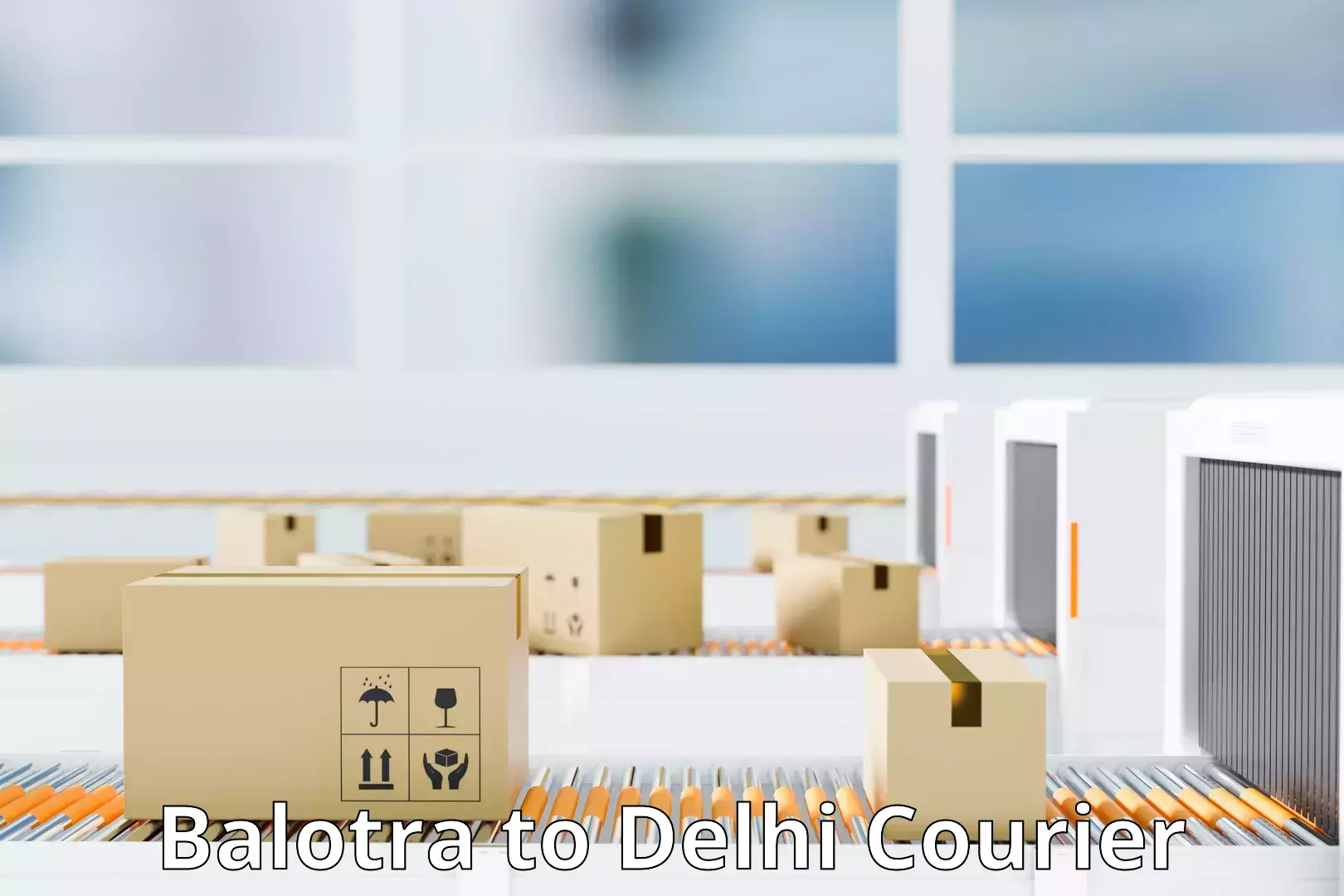 High-capacity shipping options Balotra to NIT Delhi