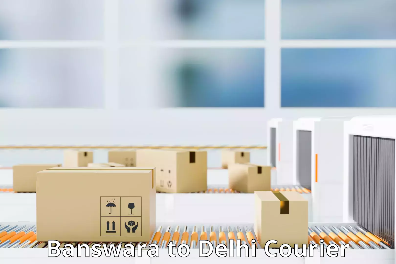 High-capacity parcel service Banswara to Delhi Technological University DTU