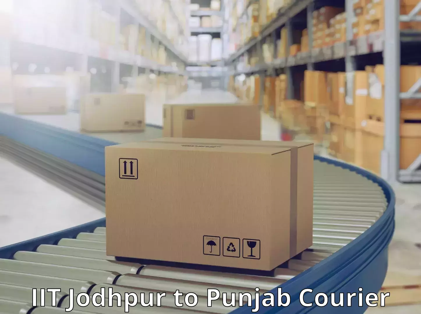 Online package tracking in IIT Jodhpur to Punjab