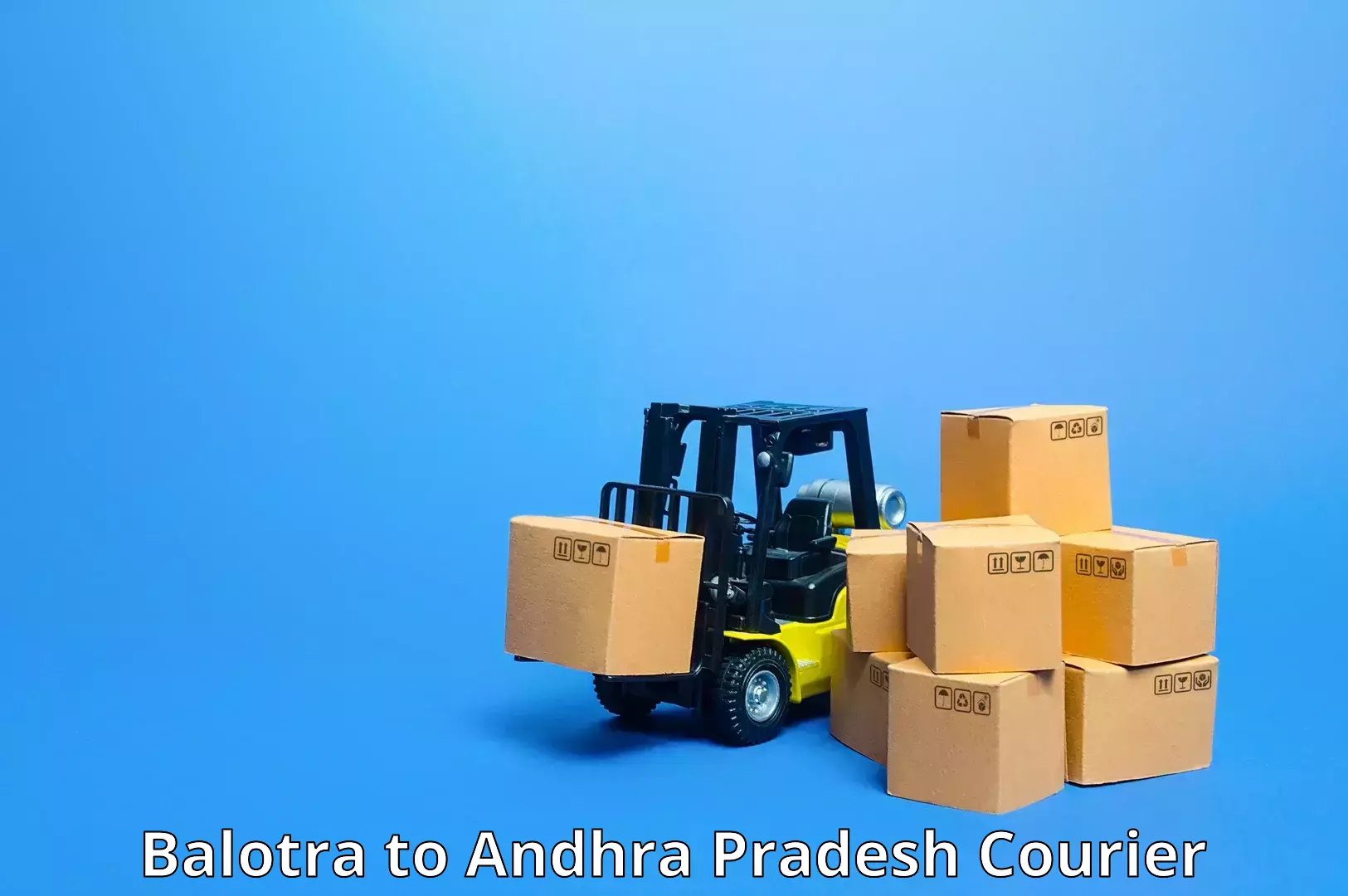 Efficient courier operations Balotra to Kakinada