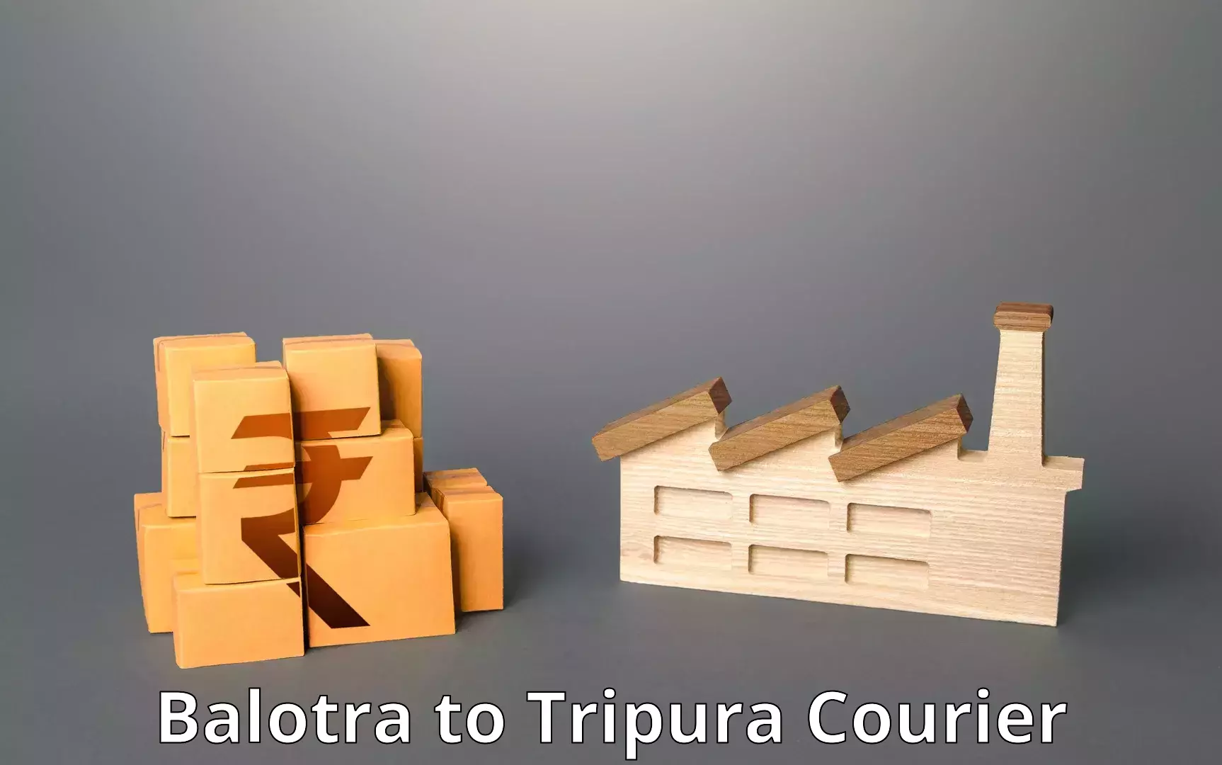 Weekend courier service Balotra to Udaipur Tripura