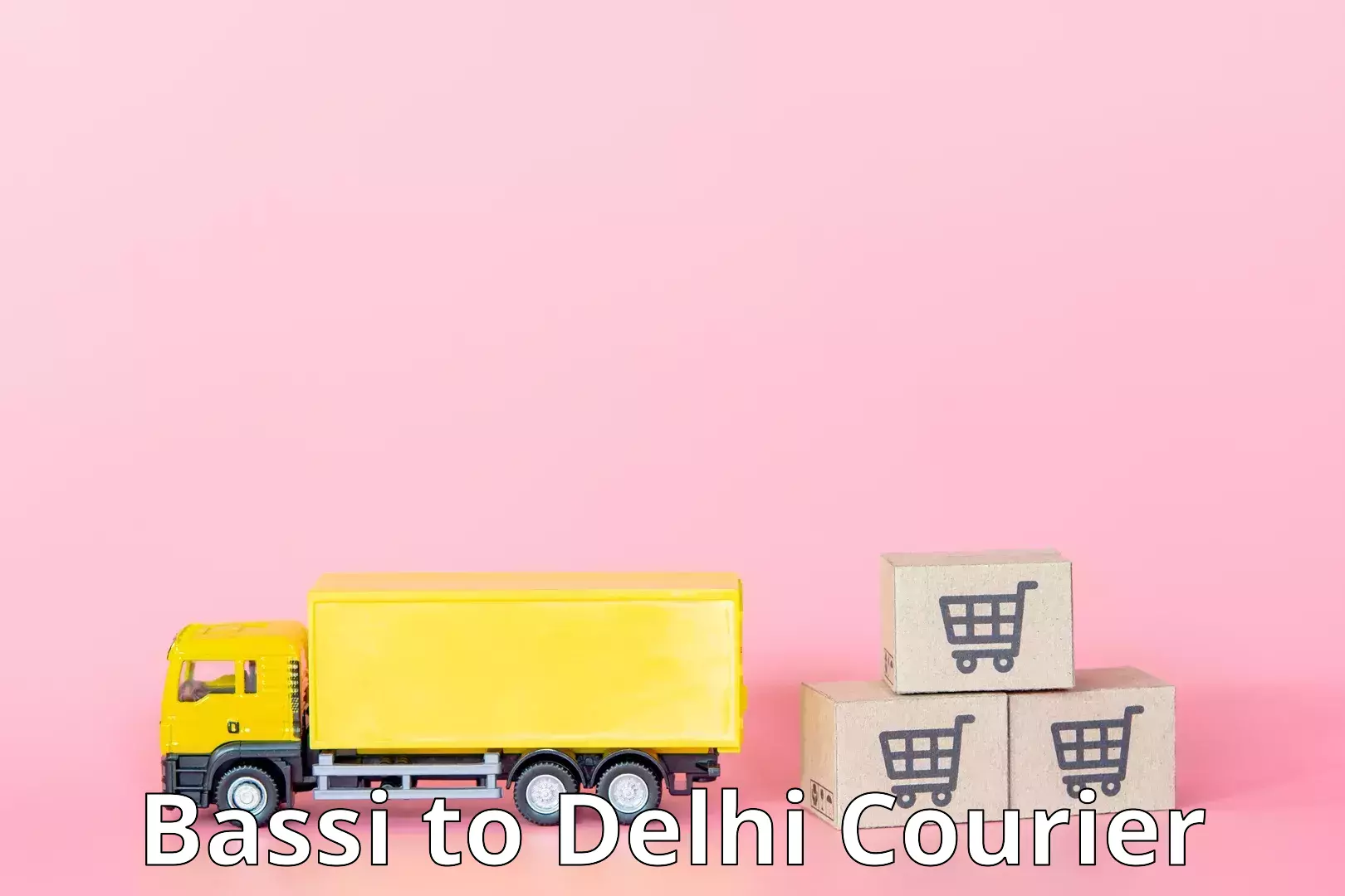 Air courier services Bassi to Delhi