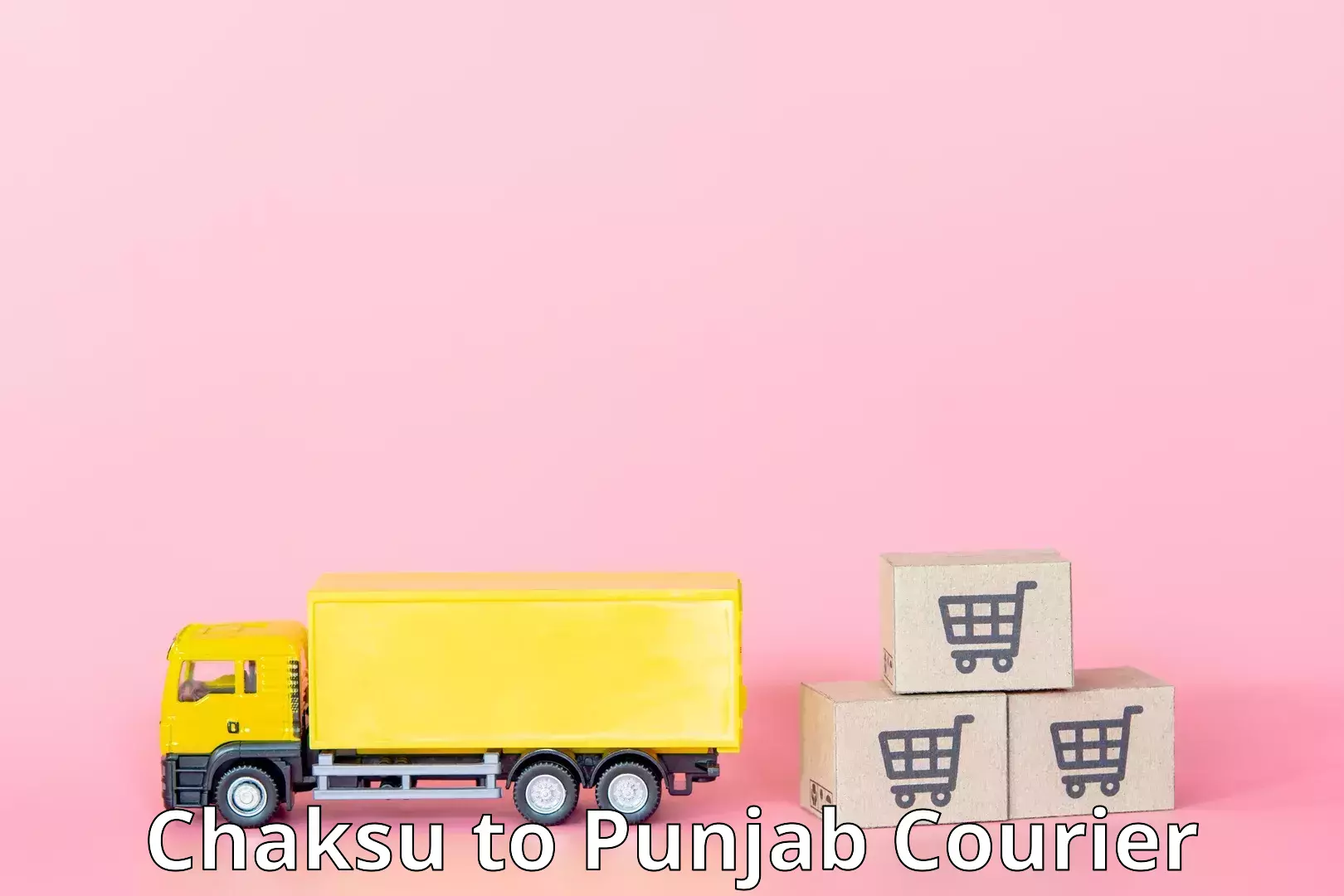 Nationwide shipping capabilities Chaksu to Punjab