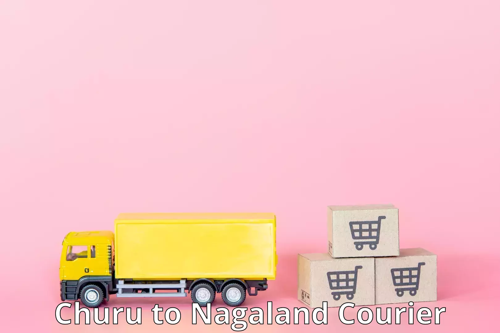 Affordable parcel rates in Churu to Nagaland