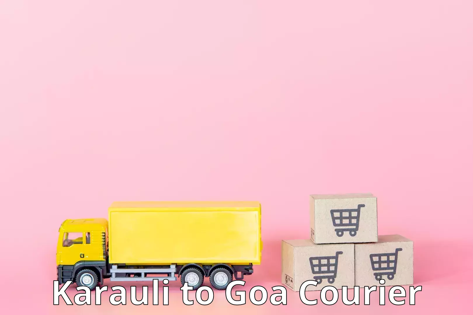 Nationwide shipping capabilities Karauli to Goa