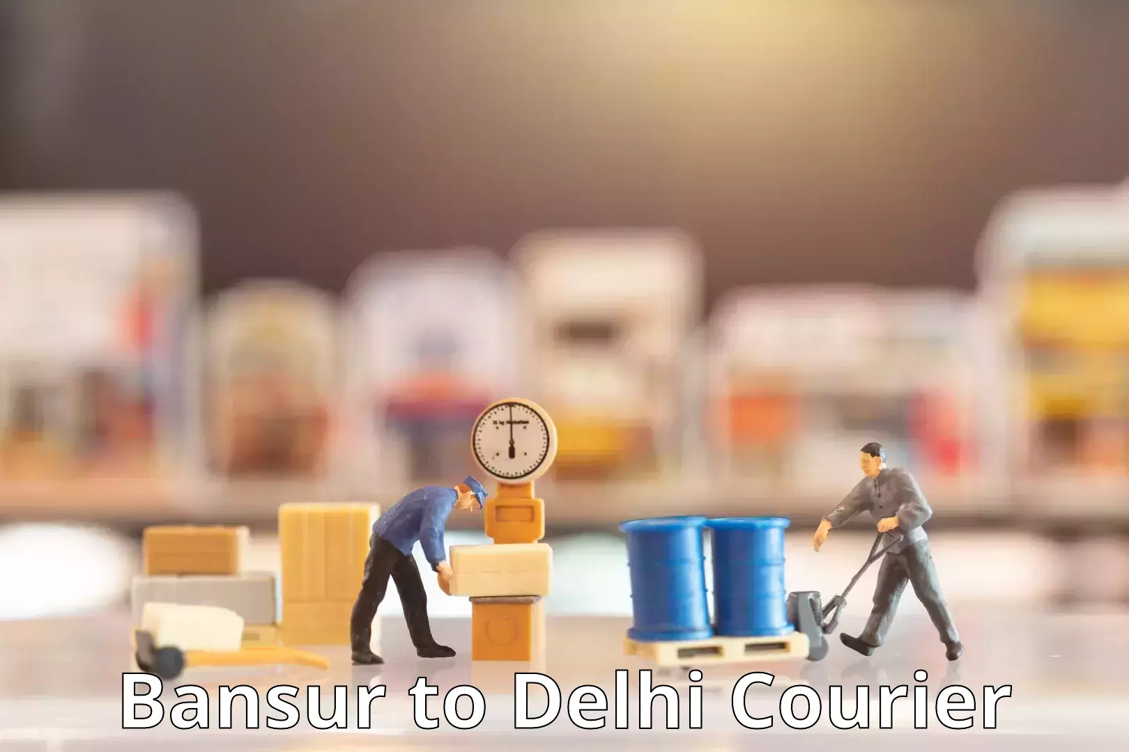 Parcel delivery automation Bansur to Delhi