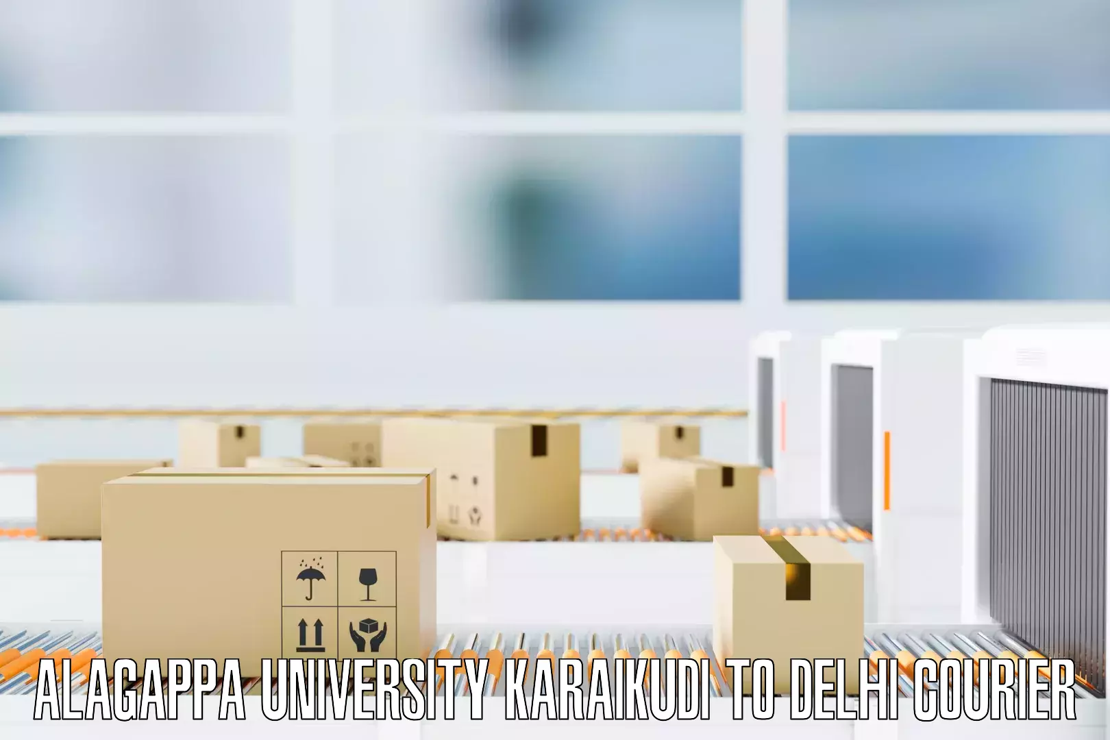 Furniture transport and logistics Alagappa University Karaikudi to Naraina Industrial Estate