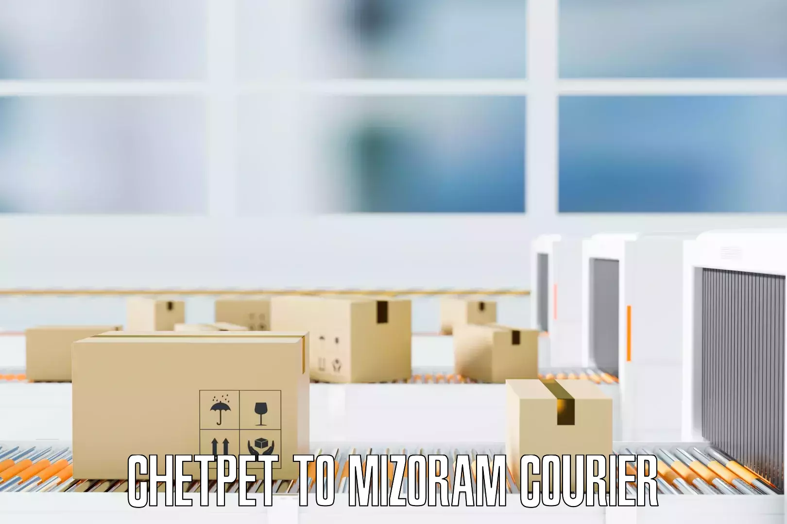 Online household goods transport Chetpet to Mizoram University Aizawl