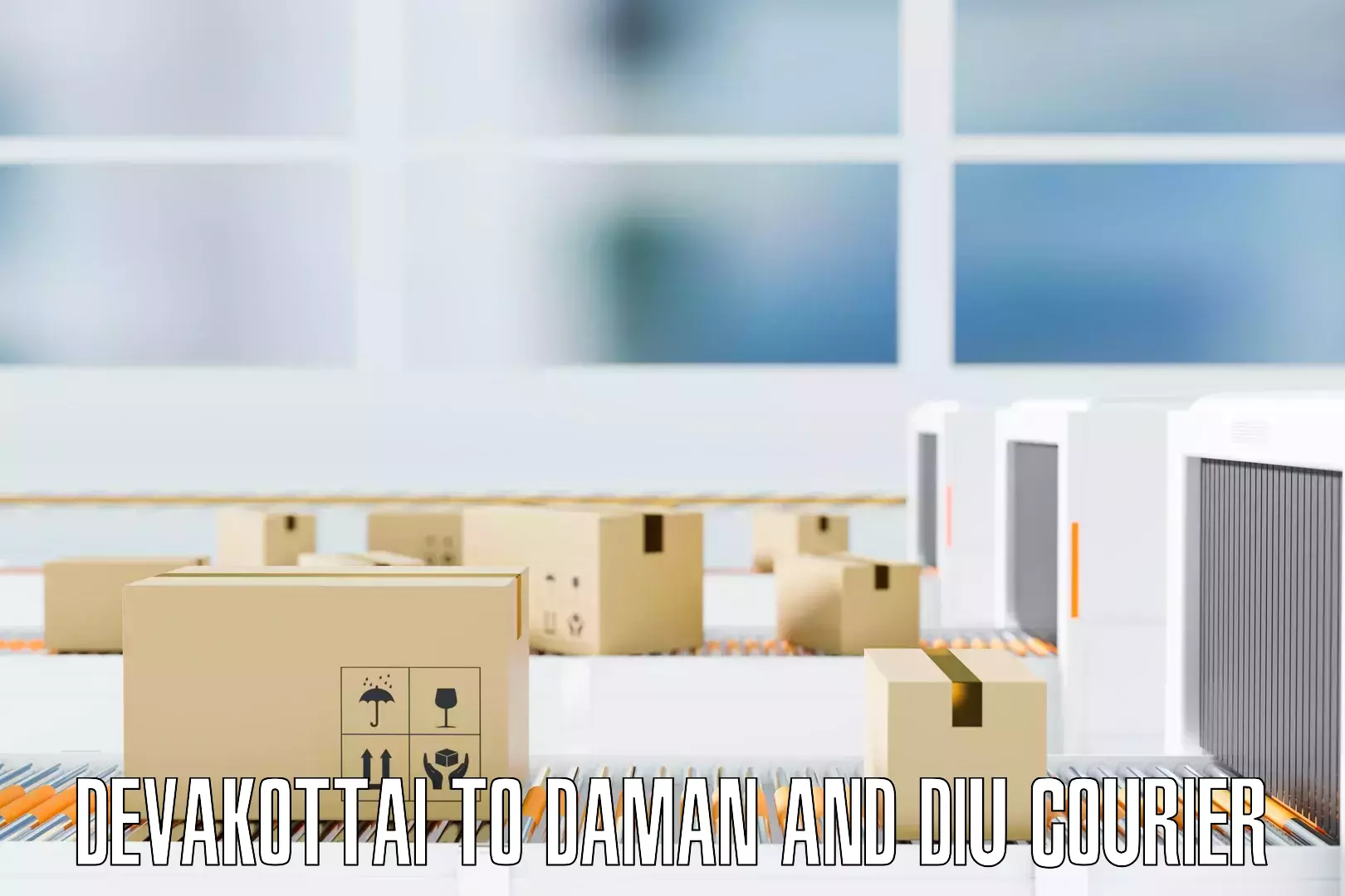 Professional furniture movers Devakottai to Daman and Diu