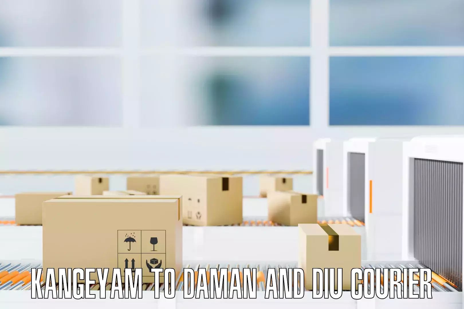 High-quality moving services Kangeyam to Daman and Diu