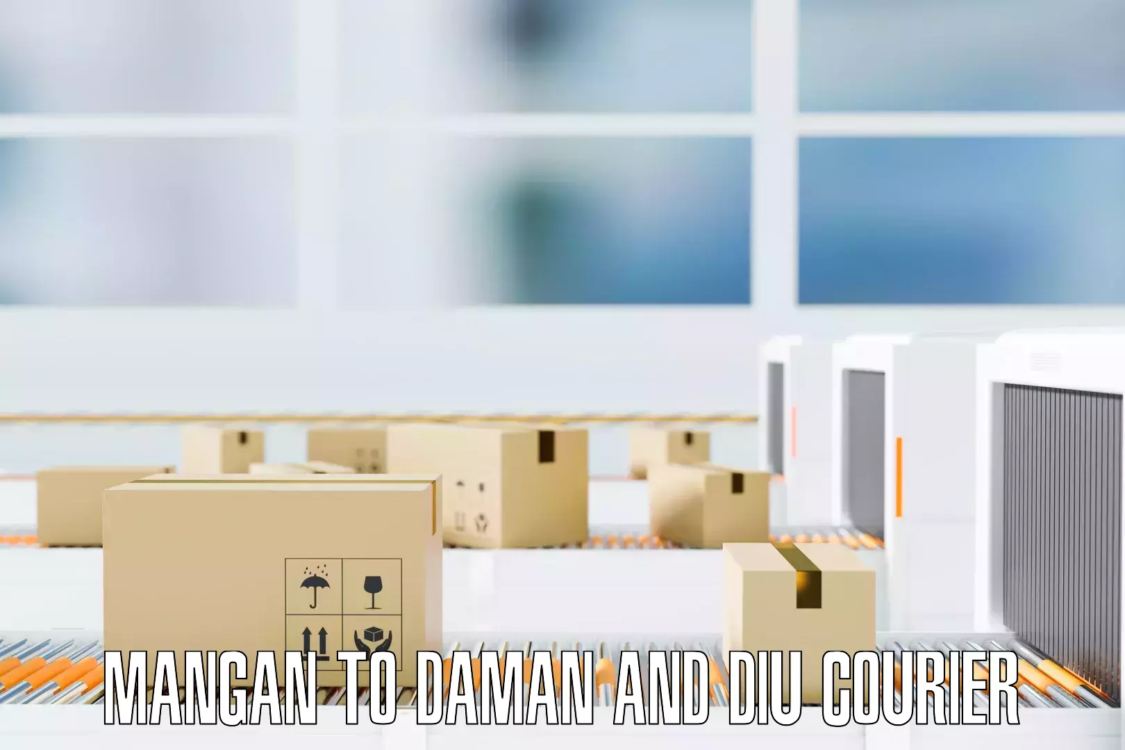 Full-service movers Mangan to Daman and Diu