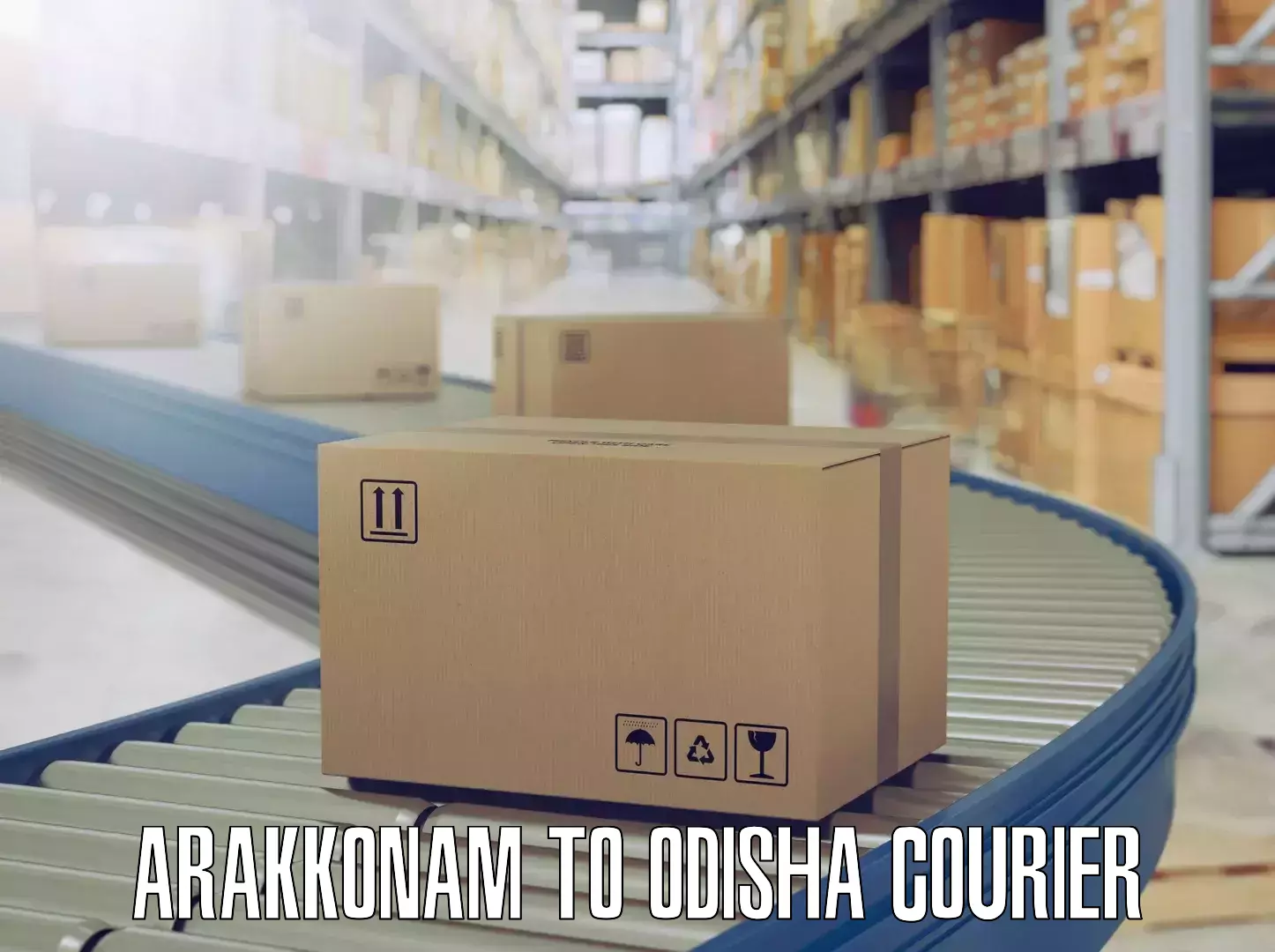 Efficient packing and moving Arakkonam to Odisha