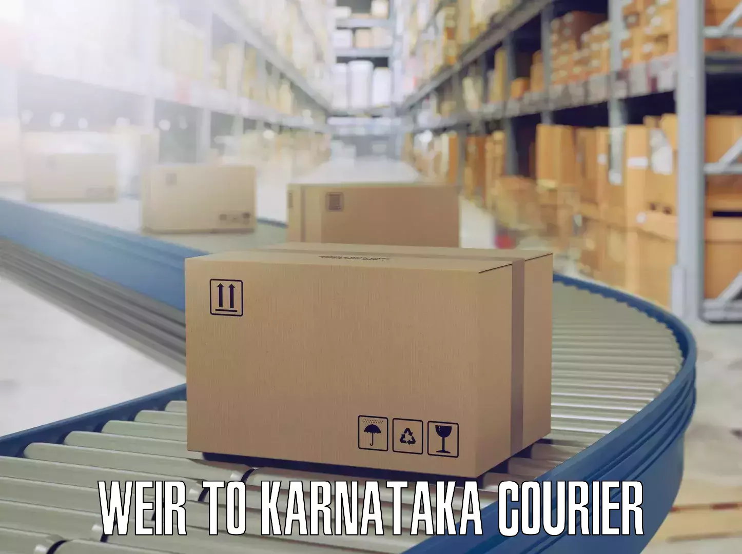 Home goods moving company Weir to Karnataka