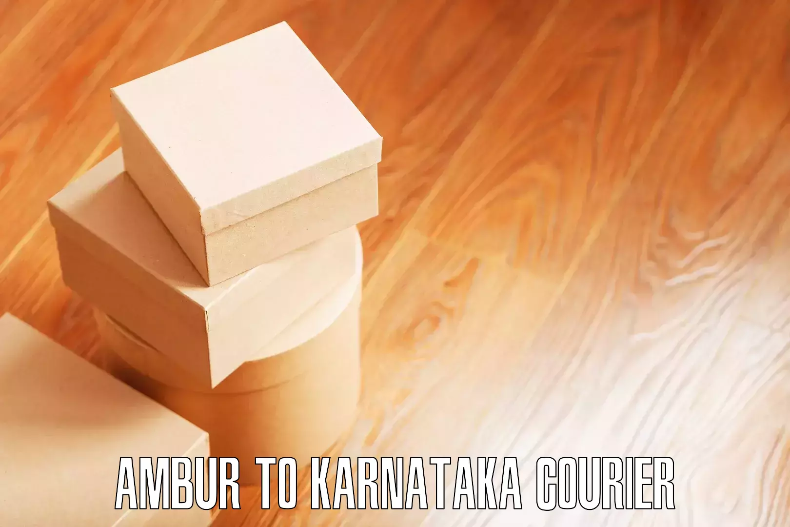 Skilled furniture transport Ambur to Karnataka