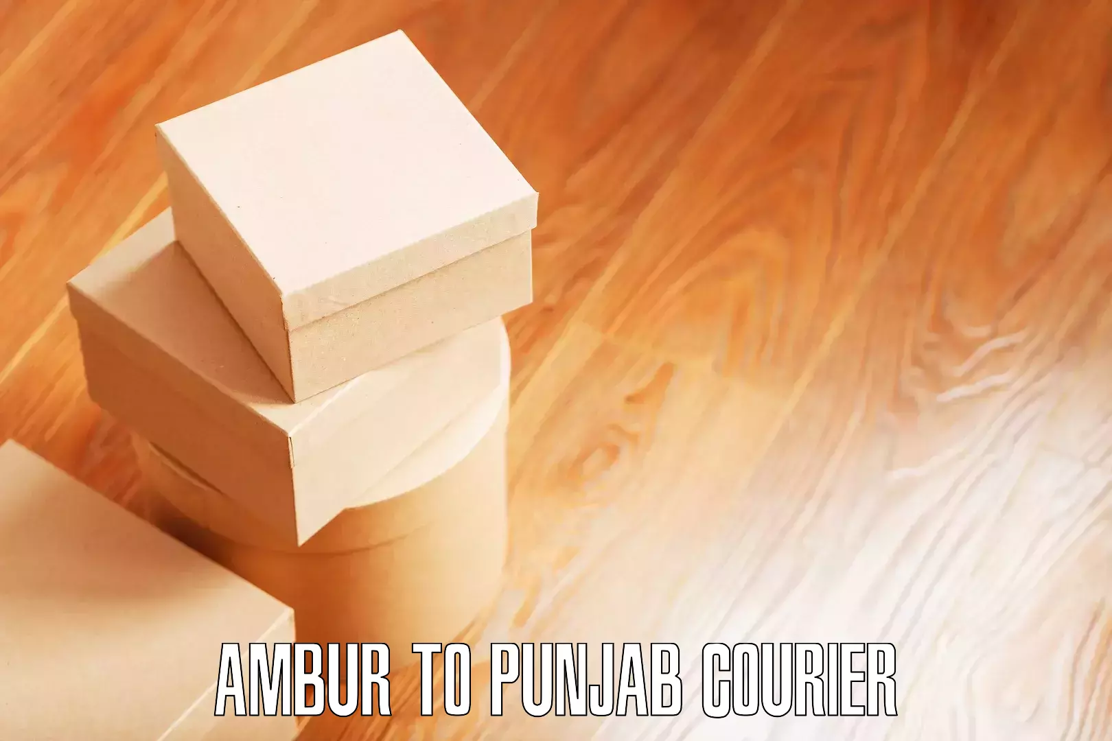 Professional movers and packers in Ambur to Punjab