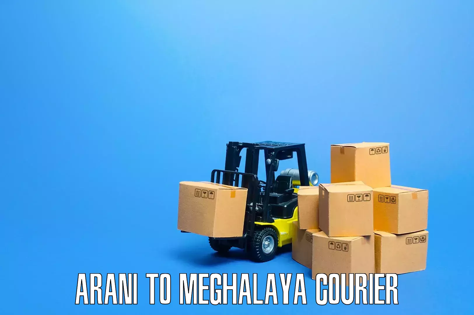 Furniture moving services Arani to NIT Meghalaya