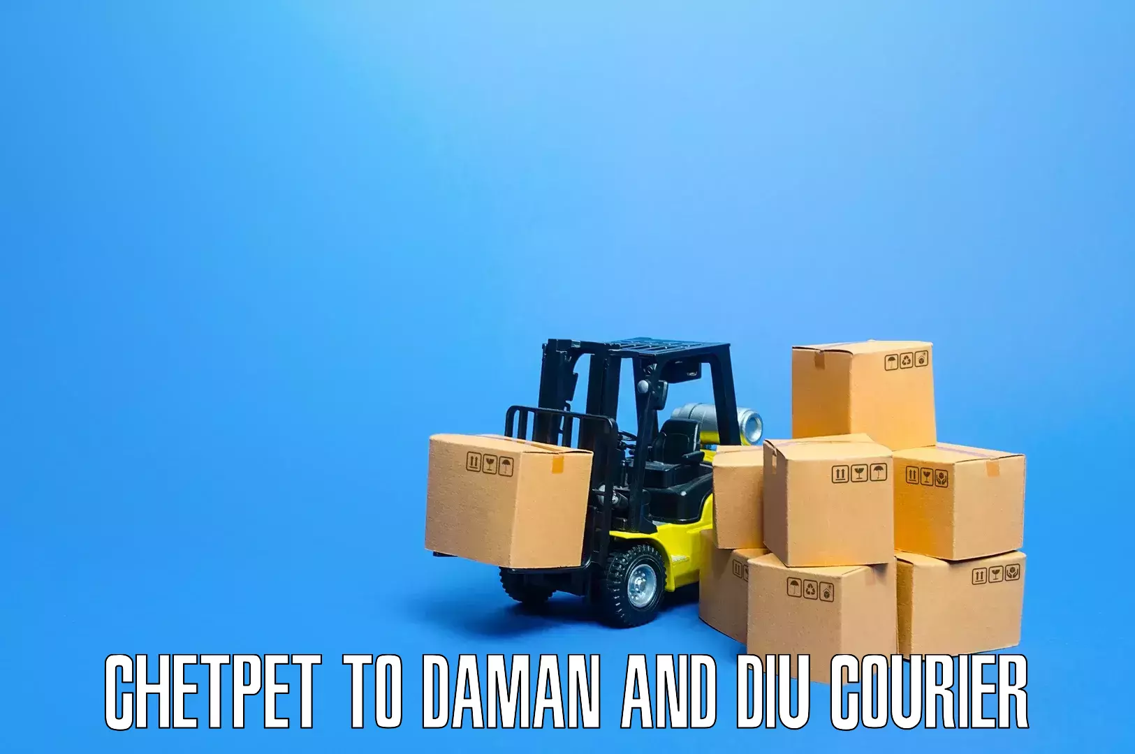Household moving and handling Chetpet to Daman and Diu