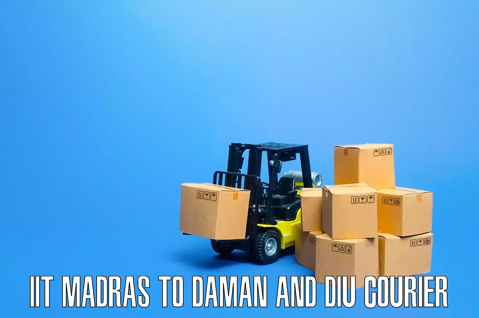 Specialized home movers in IIT Madras to Daman and Diu