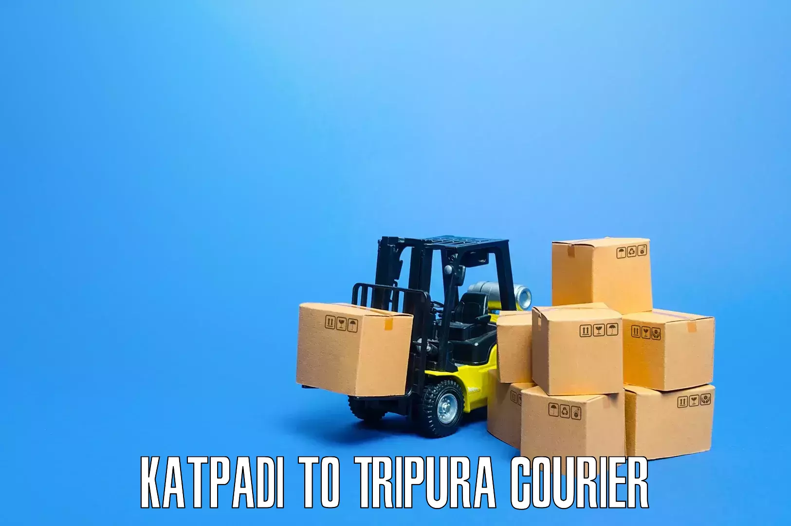 Specialized household transport Katpadi to Agartala