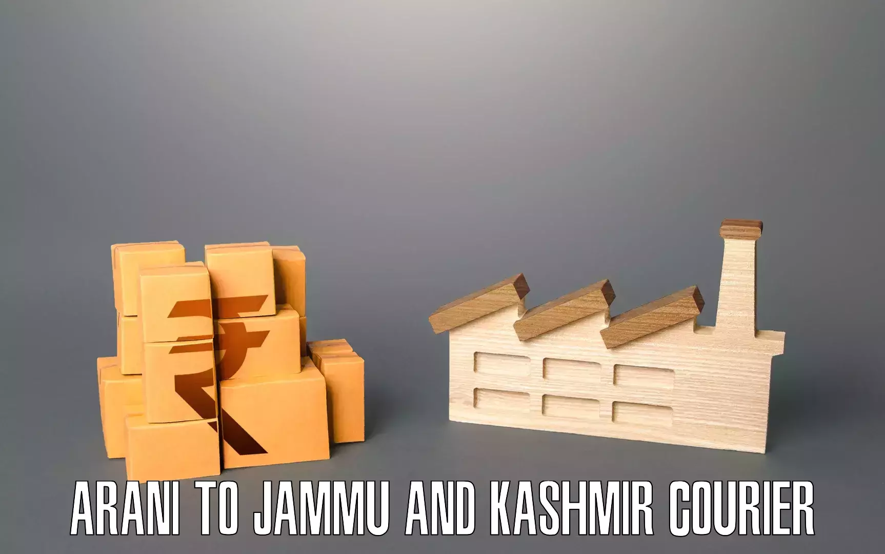 Expert moving solutions Arani to Jammu and Kashmir