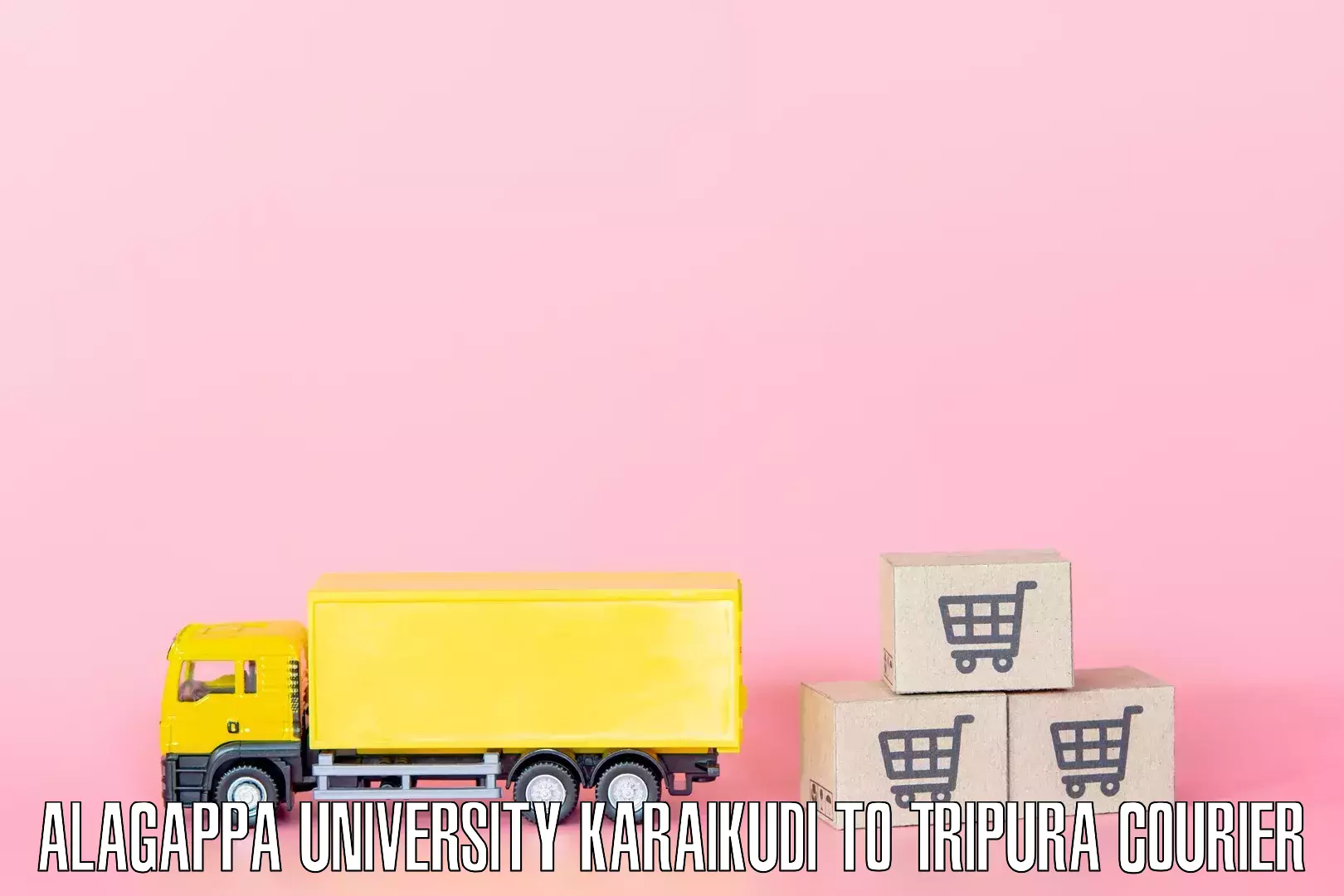 Nationwide furniture transport in Alagappa University Karaikudi to Tripura
