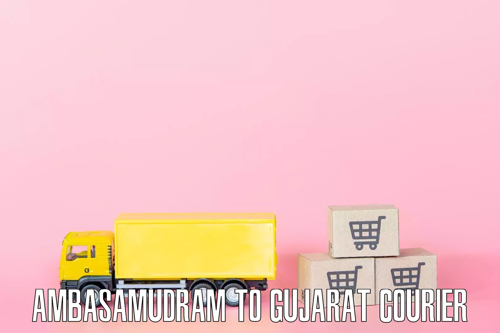 Furniture transport service Ambasamudram to Gujarat