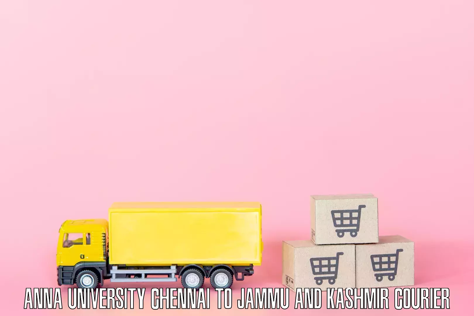 Household moving service Anna University Chennai to University of Kashmir Srinagar