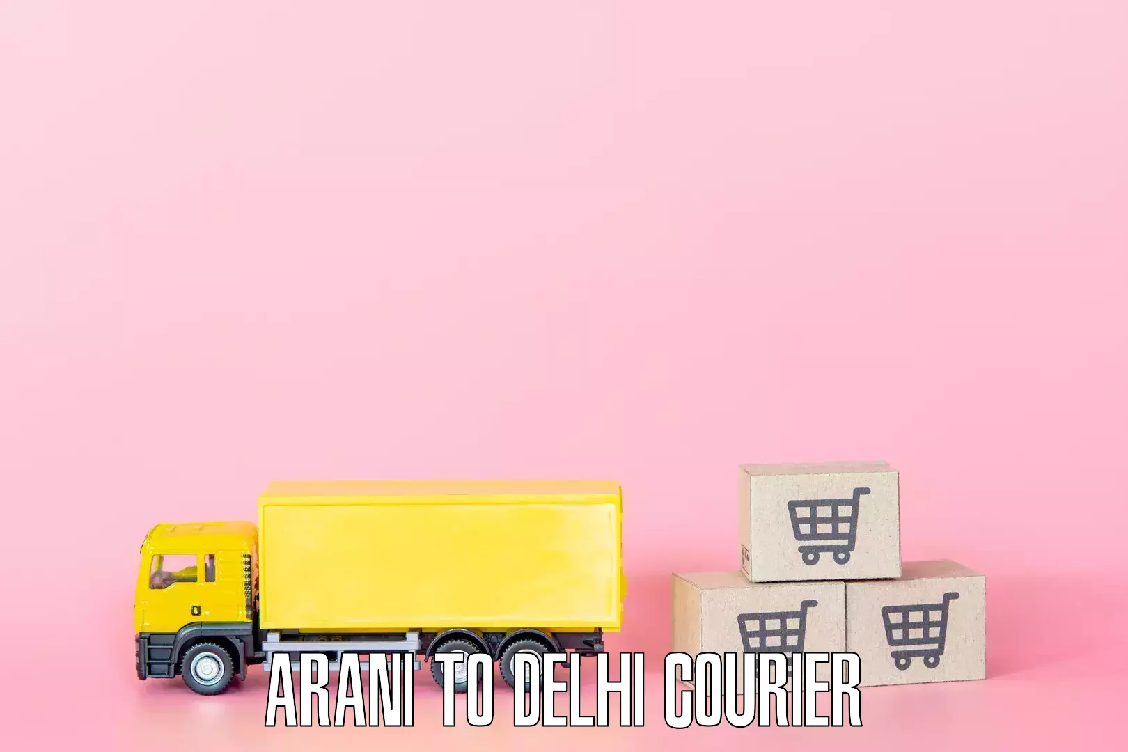 Household moving experts Arani to Delhi