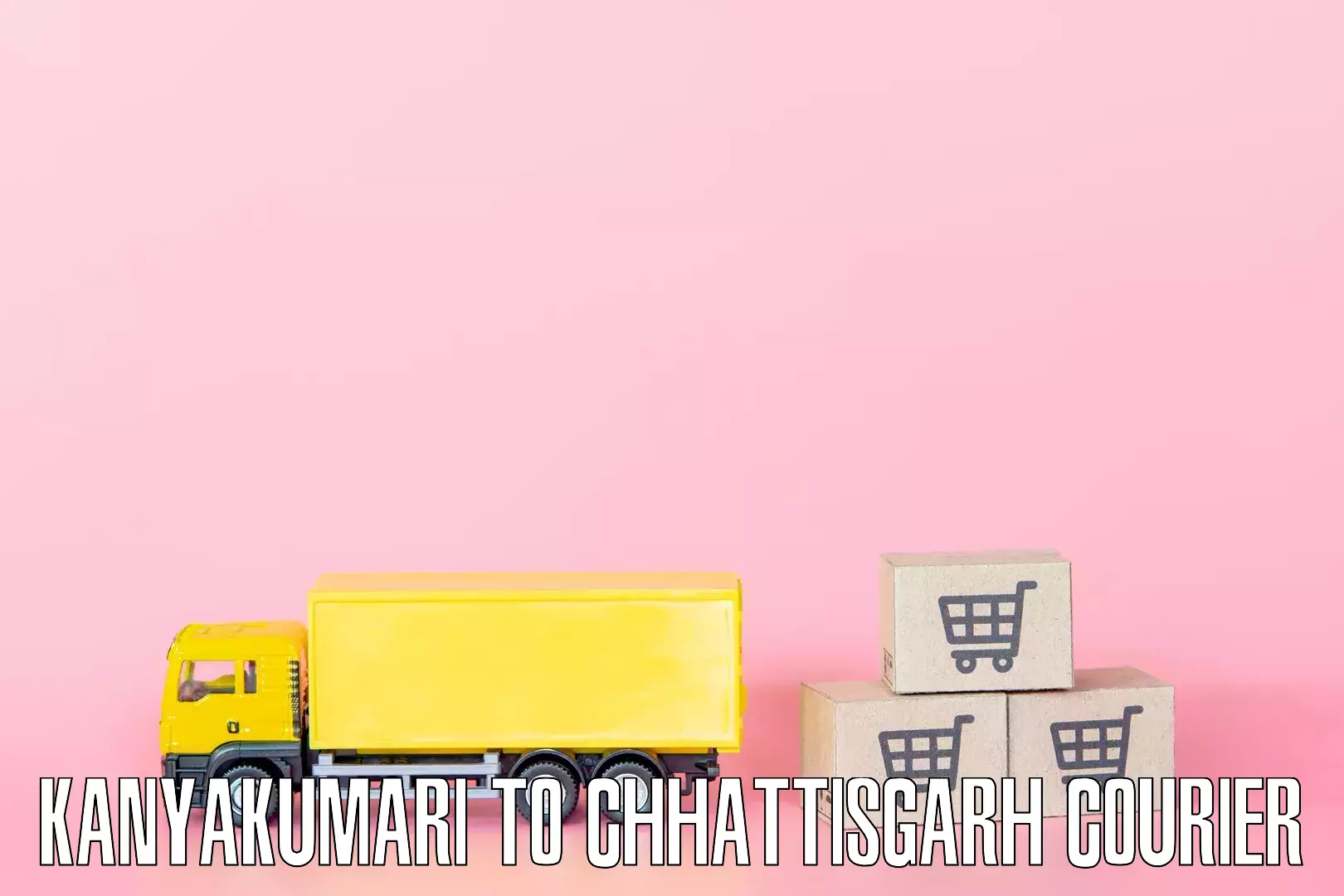 Efficient home goods movers Kanyakumari to Dhamtari
