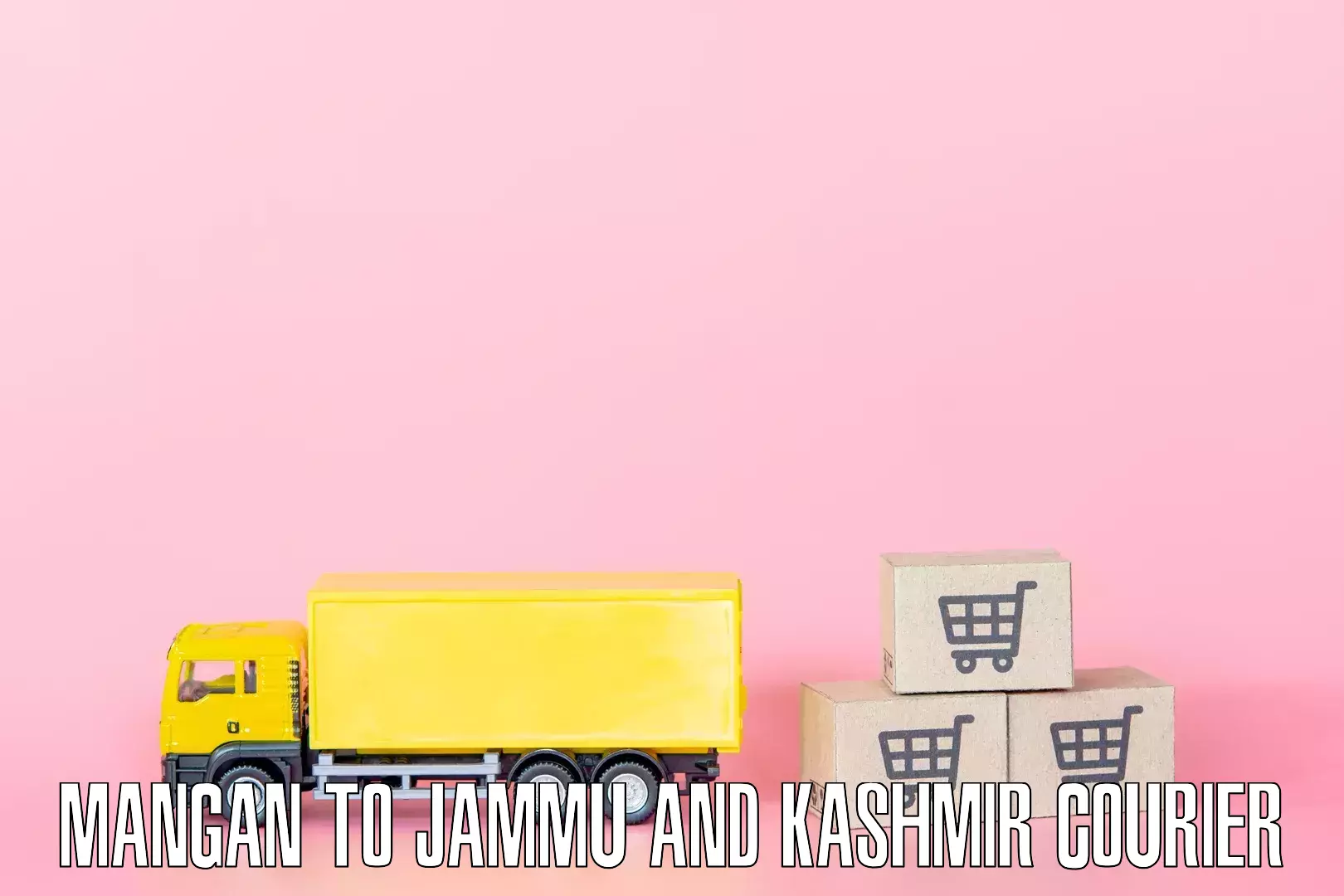Household goods transport service Mangan to Jammu and Kashmir
