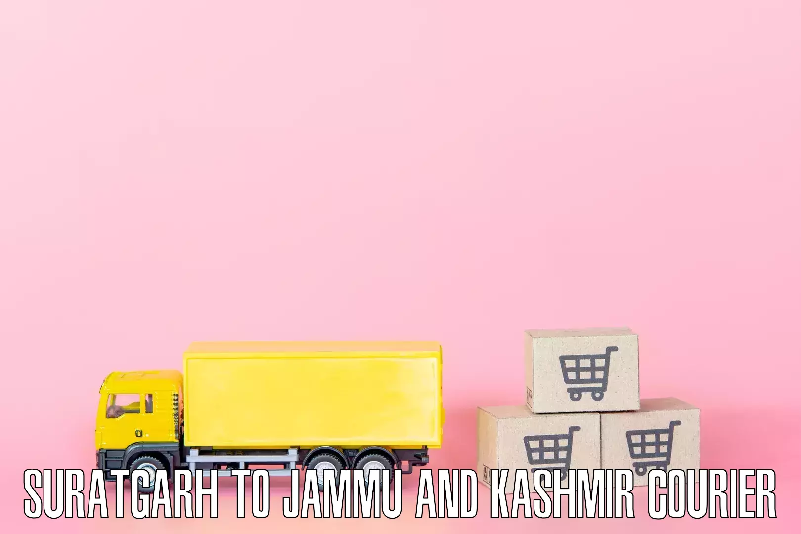 Household goods transport Suratgarh to IIT Jammu