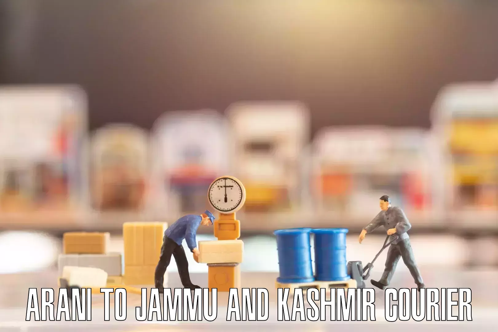 Reliable household shifting Arani to Jammu and Kashmir