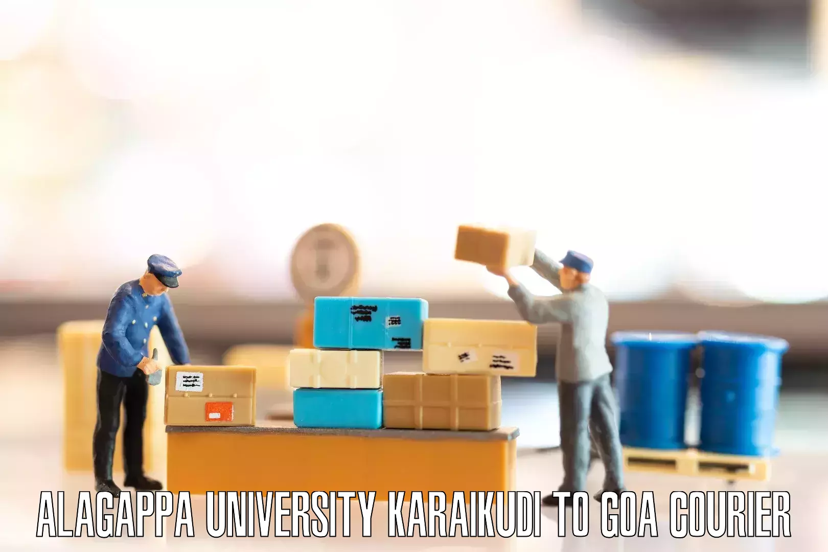Furniture movers and packers Alagappa University Karaikudi to Goa