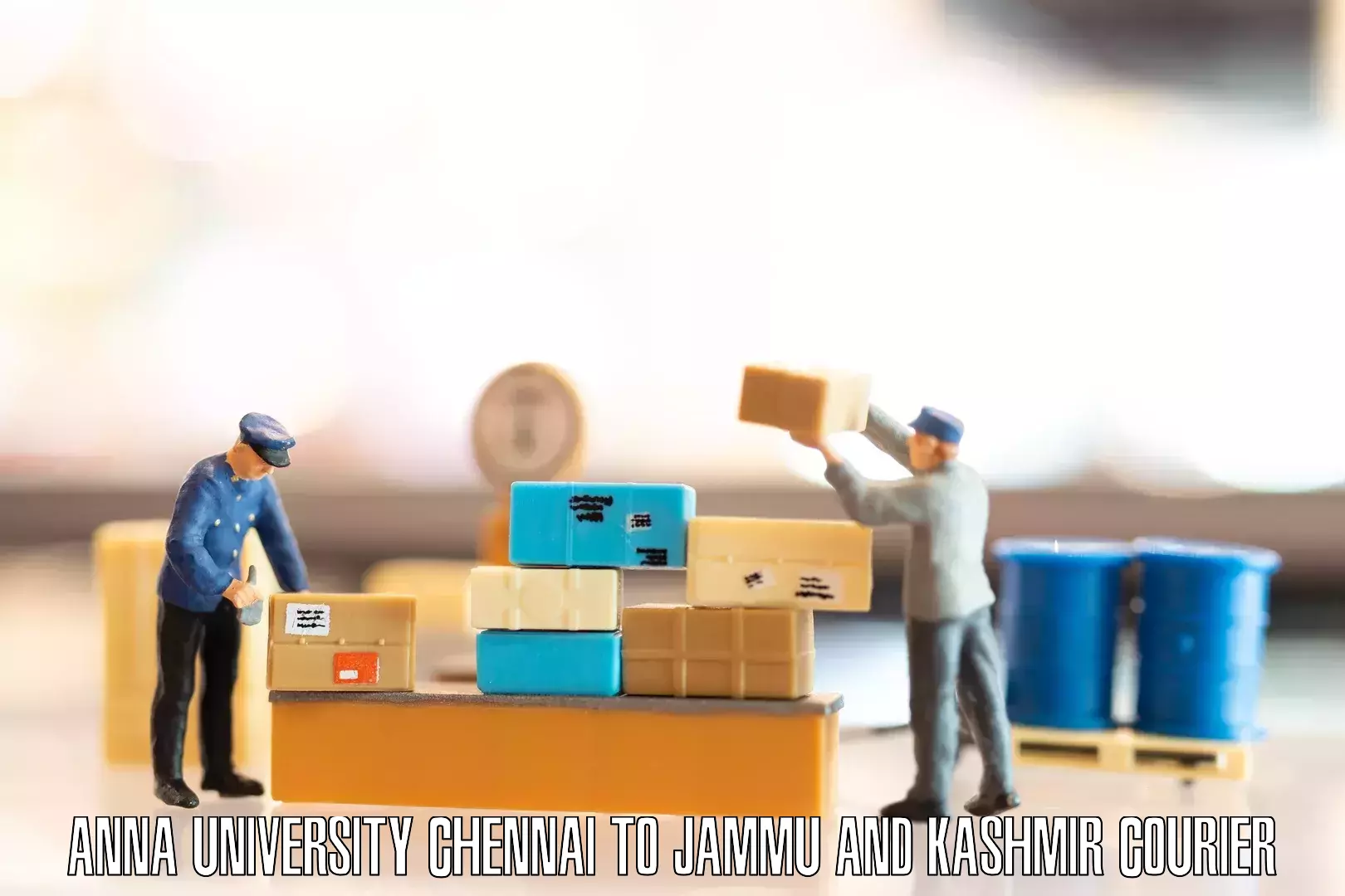 Personalized moving service Anna University Chennai to Jammu and Kashmir