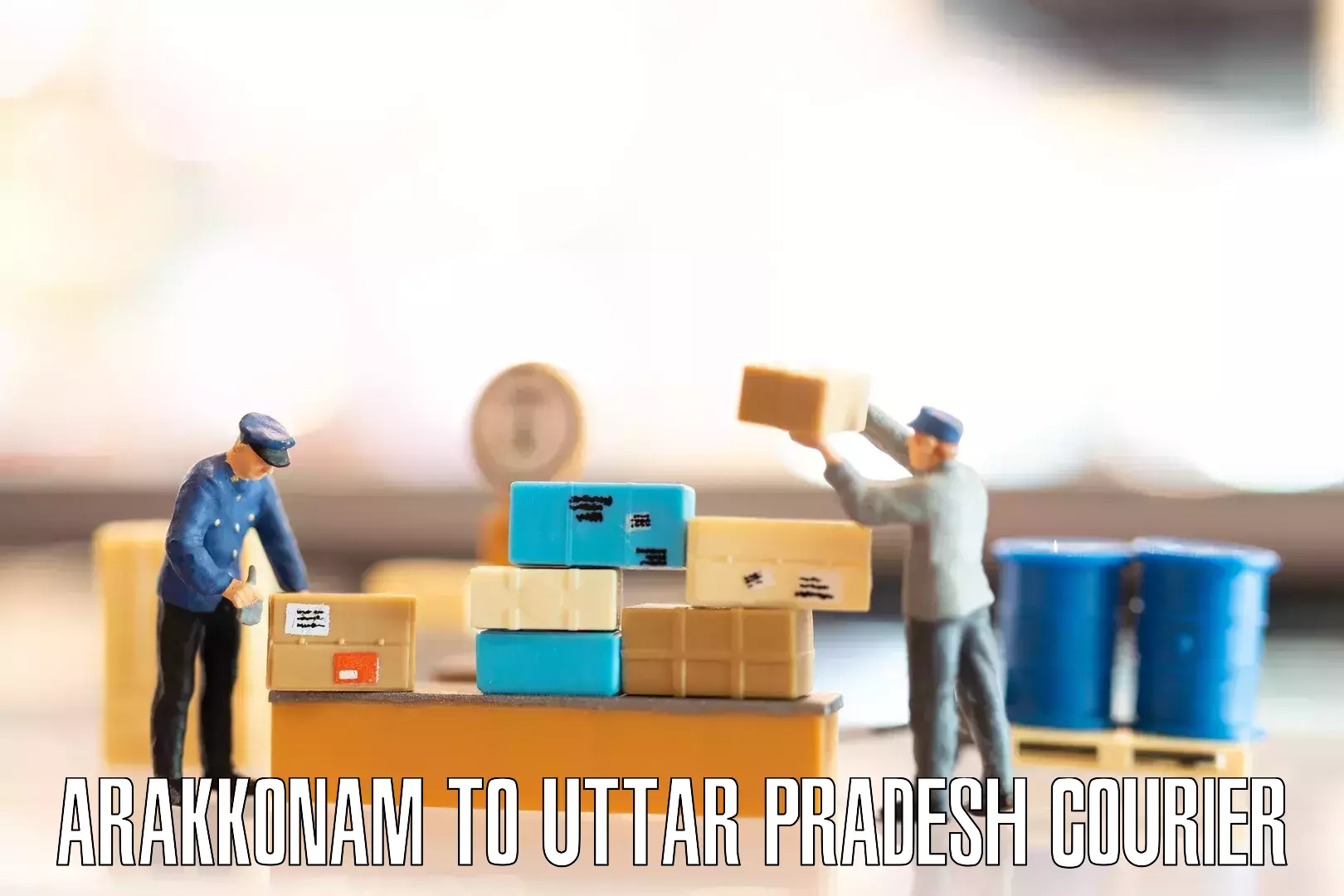 Moving and packing experts Arakkonam to Uttar Pradesh