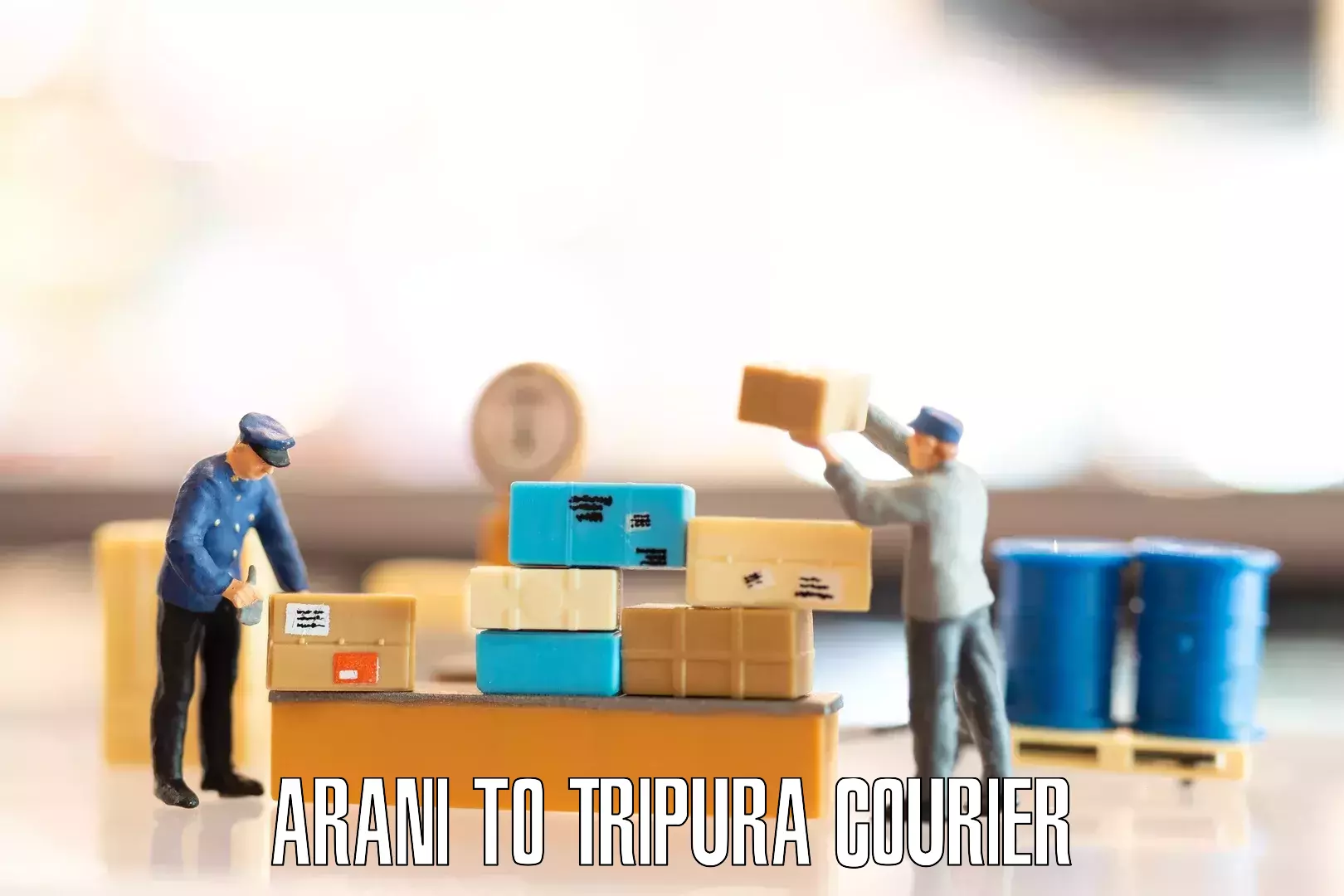 Furniture delivery service Arani to Tripura