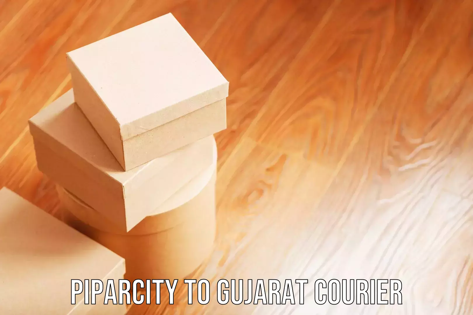 Luggage dispatch service Piparcity to Gujarat