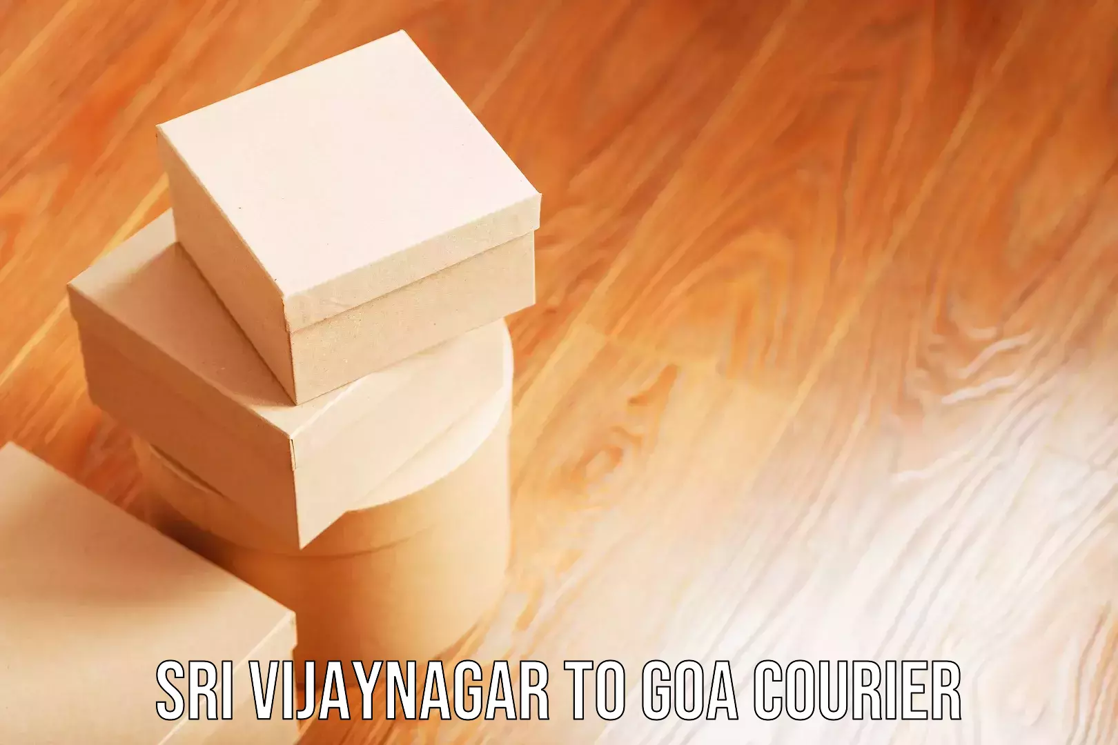 Scheduled baggage courier Sri Vijaynagar to South Goa