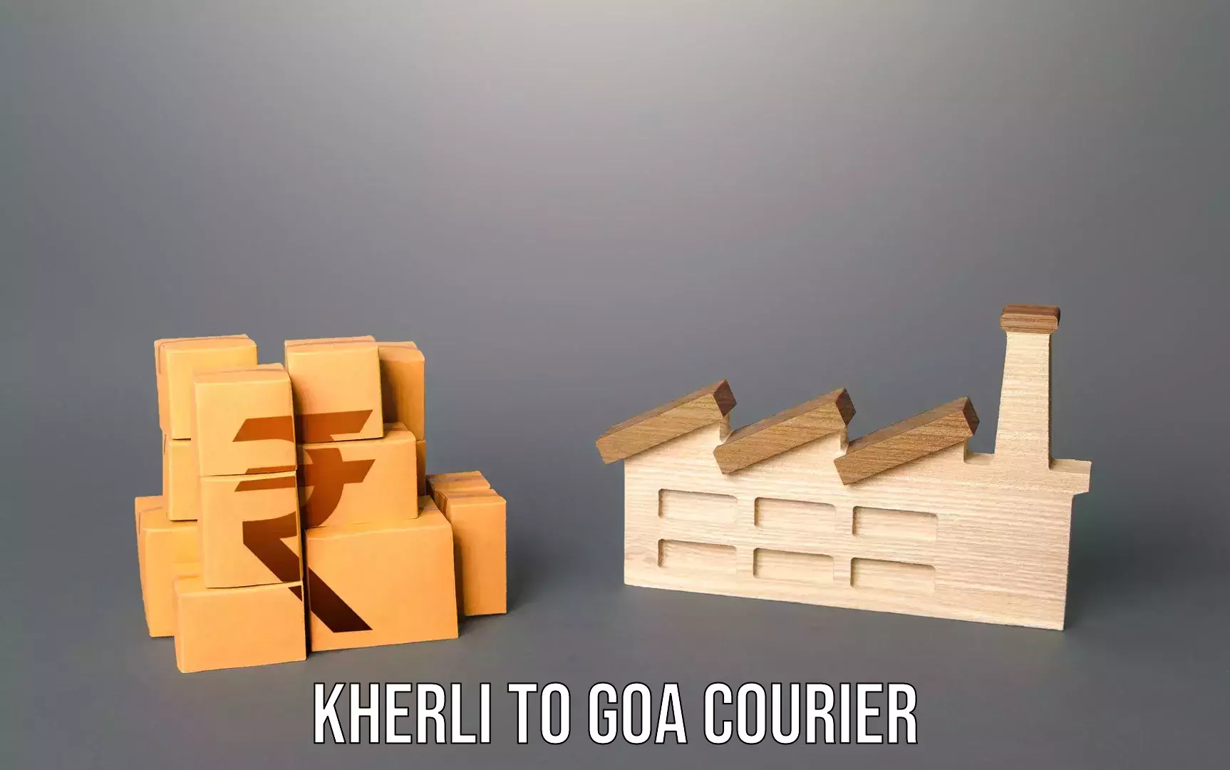 Luggage courier network Kherli to Margao