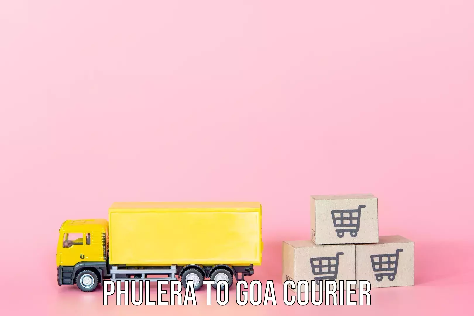 Luggage shipping options Phulera to South Goa
