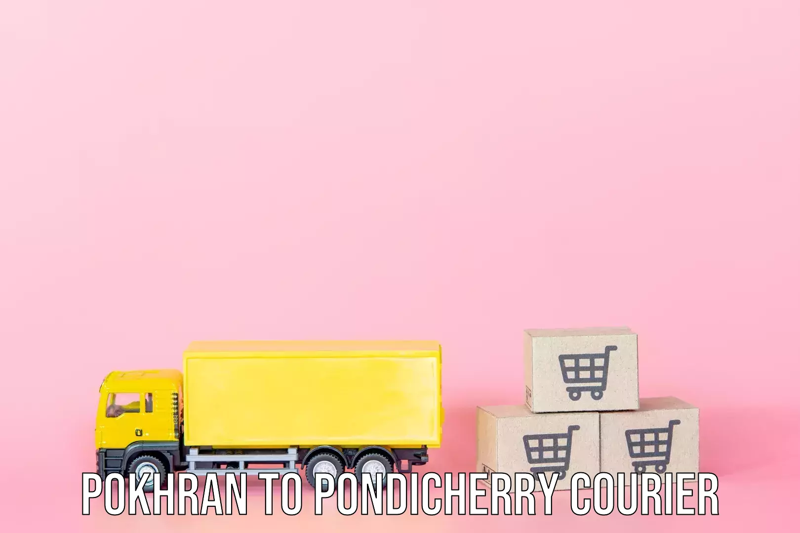 Premium luggage courier Pokhran to Pondicherry University