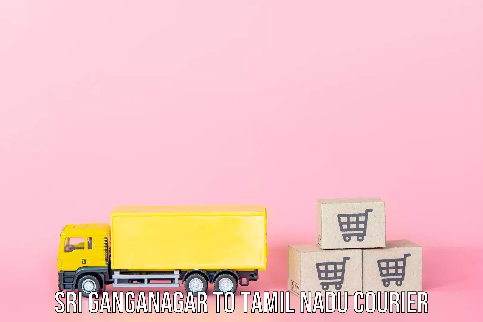 Luggage shipment logistics Sri Ganganagar to Gudiyattam