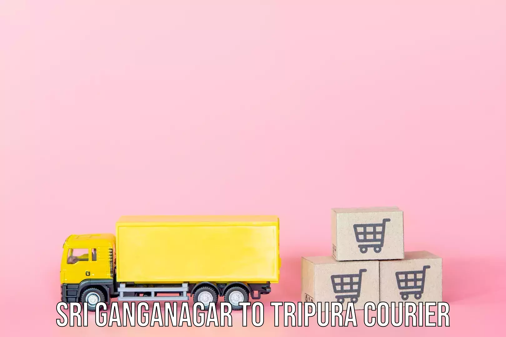 Hassle-free luggage shipping Sri Ganganagar to Udaipur Tripura