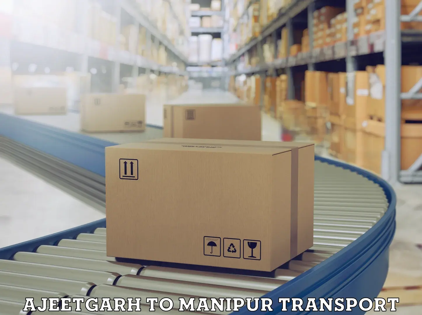 Container transport service Ajeetgarh to Manipur