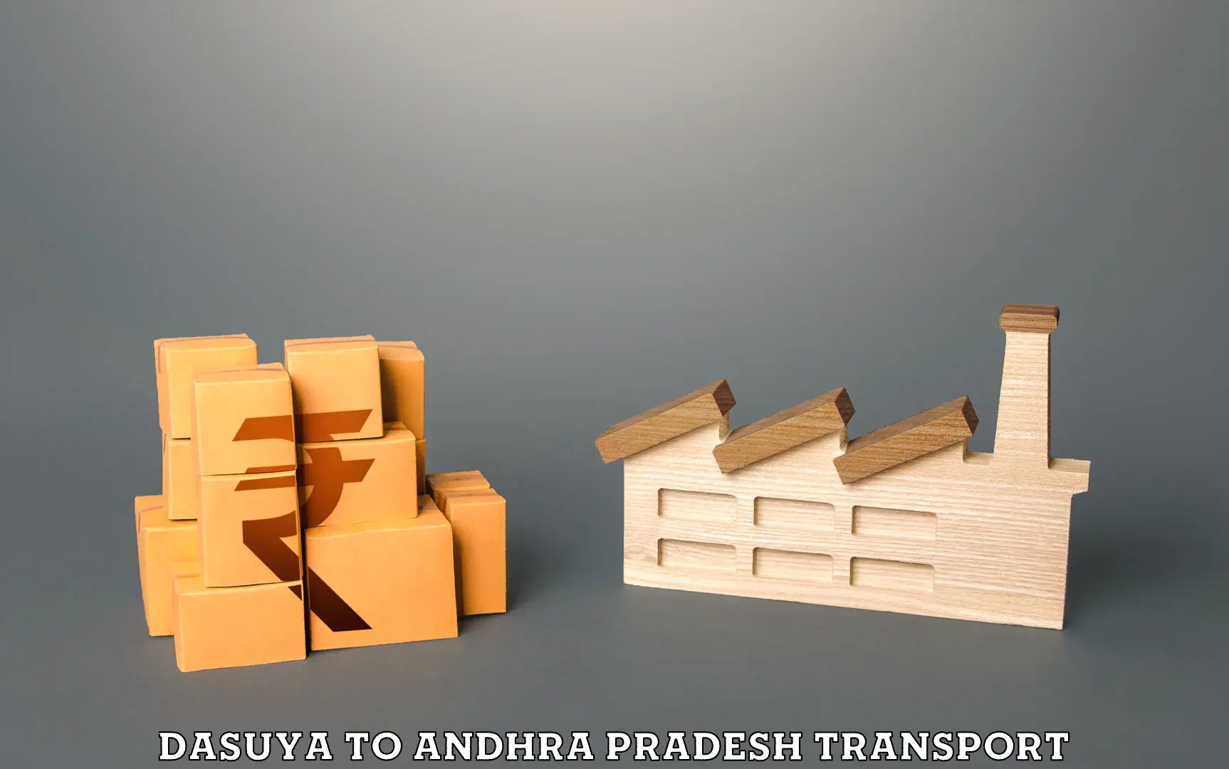 Pick up transport service Dasuya to Andhra Pradesh