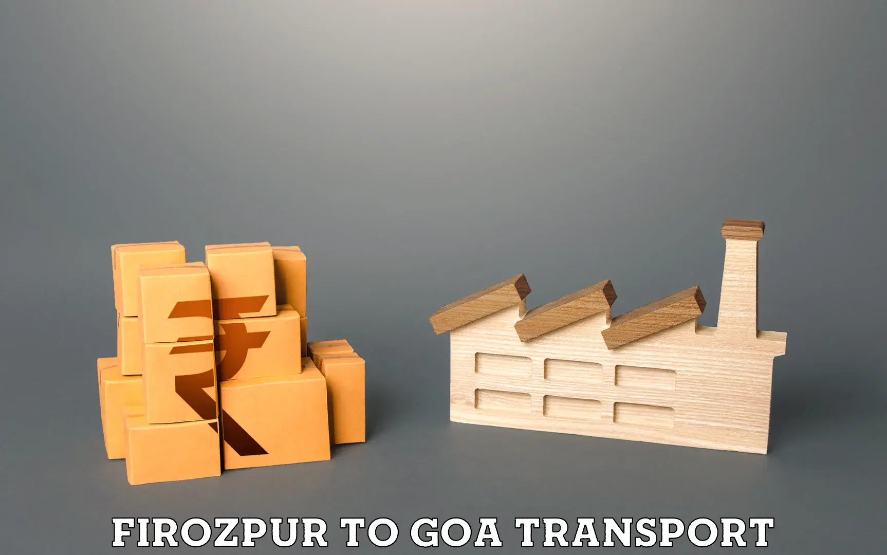 Online transport service Firozpur to Panjim