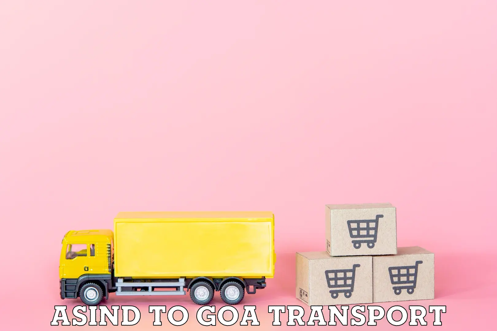 Truck transport companies in India Asind to Bicholim