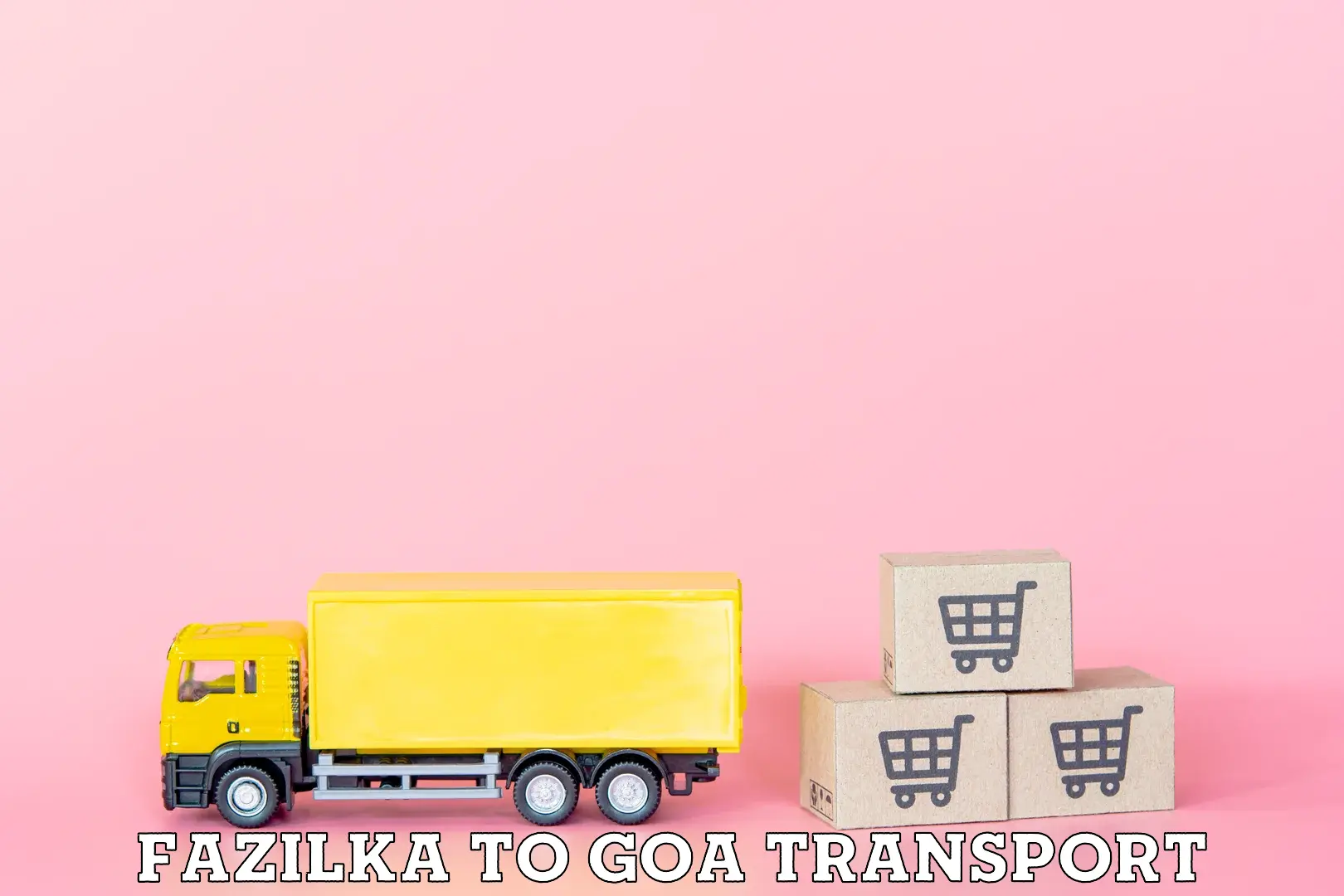 Truck transport companies in India in Fazilka to Panjim