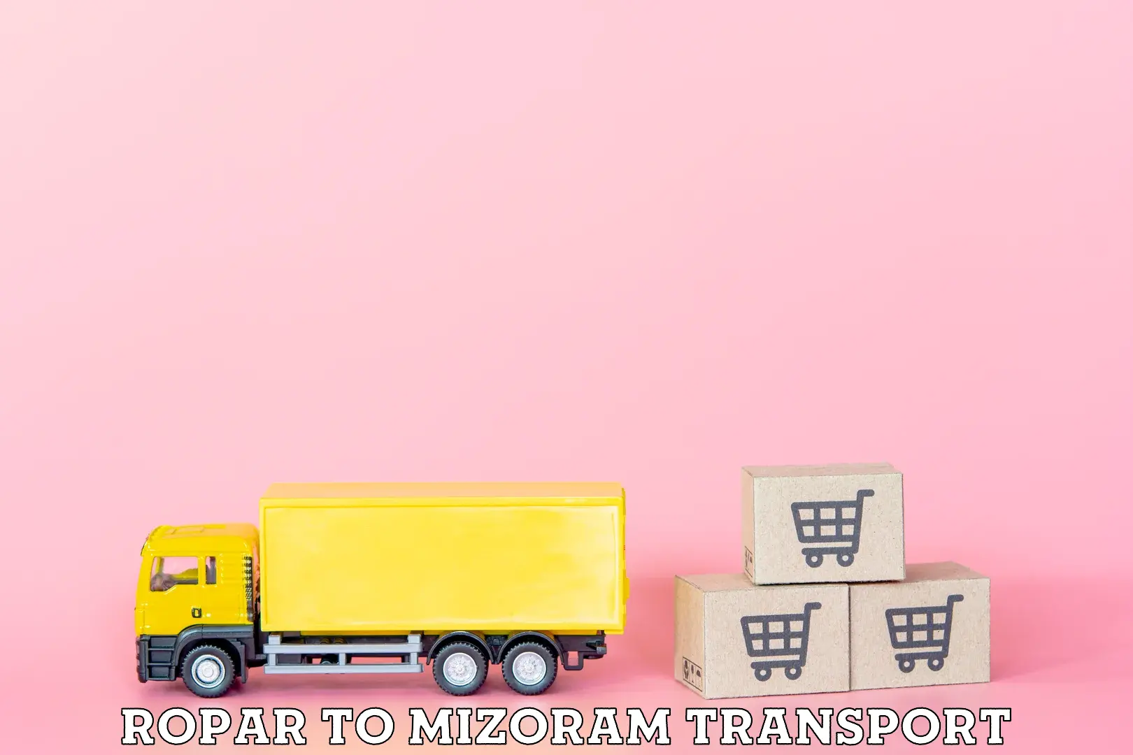 Commercial transport service Ropar to Kolasib