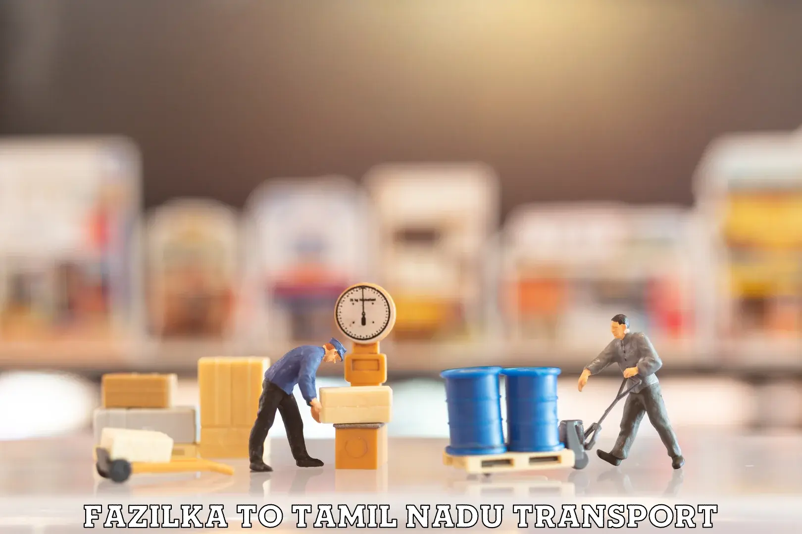 Container transport service Fazilka to Virudhunagar